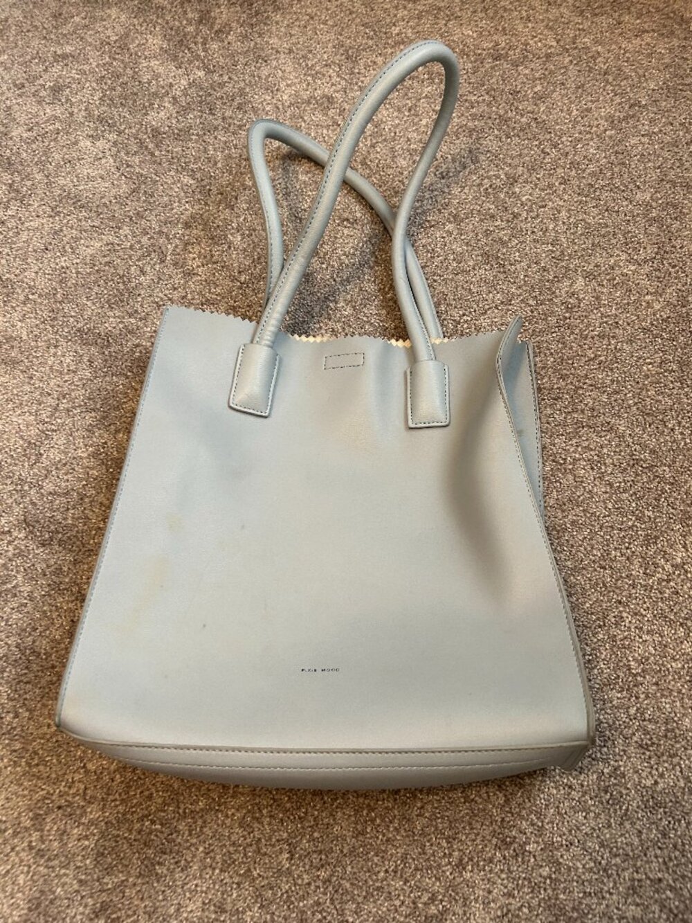 Baby blue Pixie Mood tote and pouch